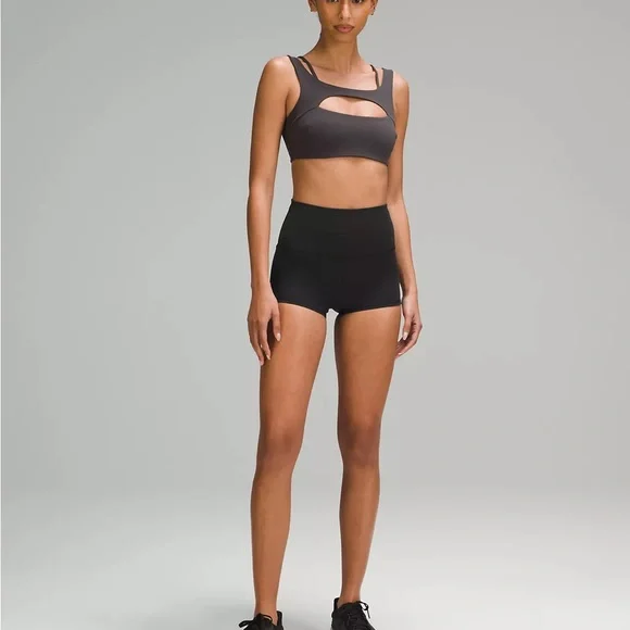 lululemon athletica Black High-Waisted Women’s Shorts size 6 - Picture 1 of 8